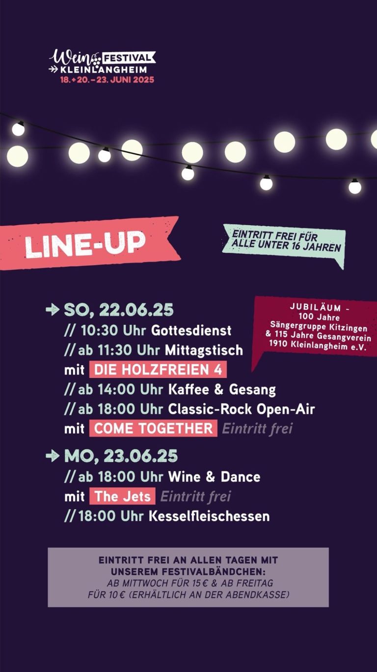 Flyer Weinfestival Kleinlangheim